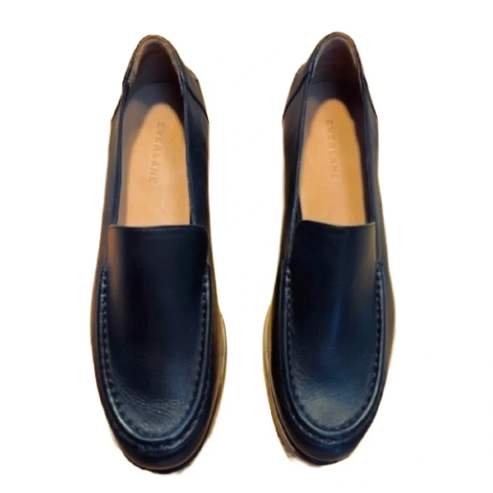 NIB Everlane The Modern Loafer in Black, Genuine Leather, Tapered Toe, Size 5 - Picture 11 of 16